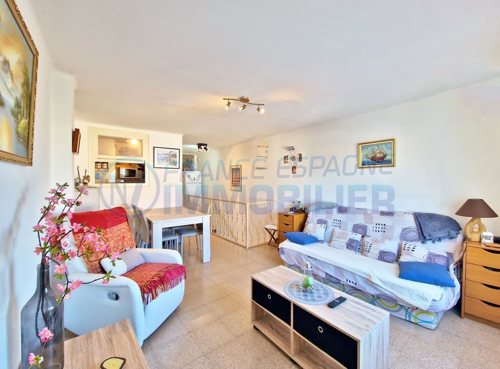 Living room of Duplex for sale in Roses  with Air Conditioner and Terrace