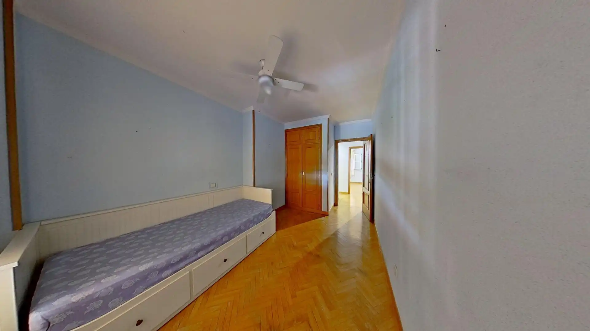 Bedroom of Flat for sale in Getafe  with Private garden, Parquet flooring and Terrace