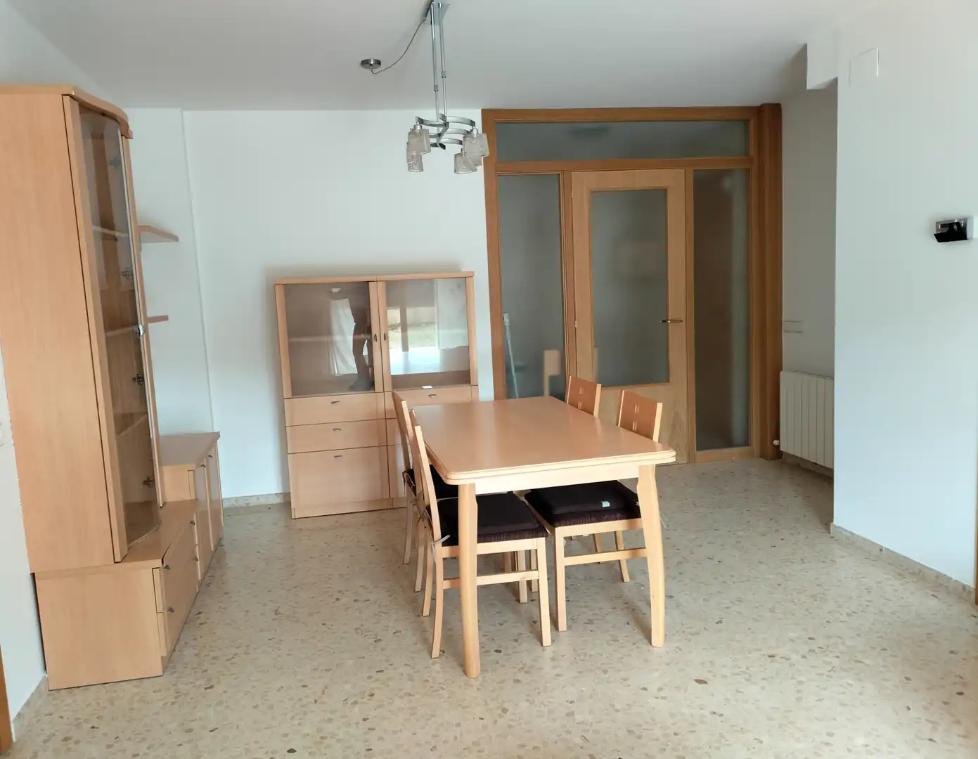 Dining room of Ground floor for rent in Cunit  with Heating, Private garden and Furnished