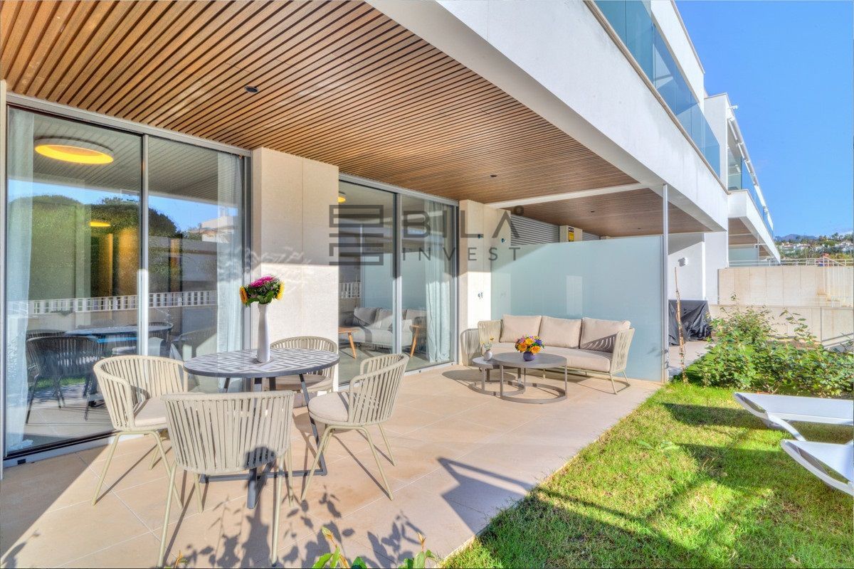 Terrace of Flat for sale in Marbella  with Air Conditioner, Storage room and Swimming Pool