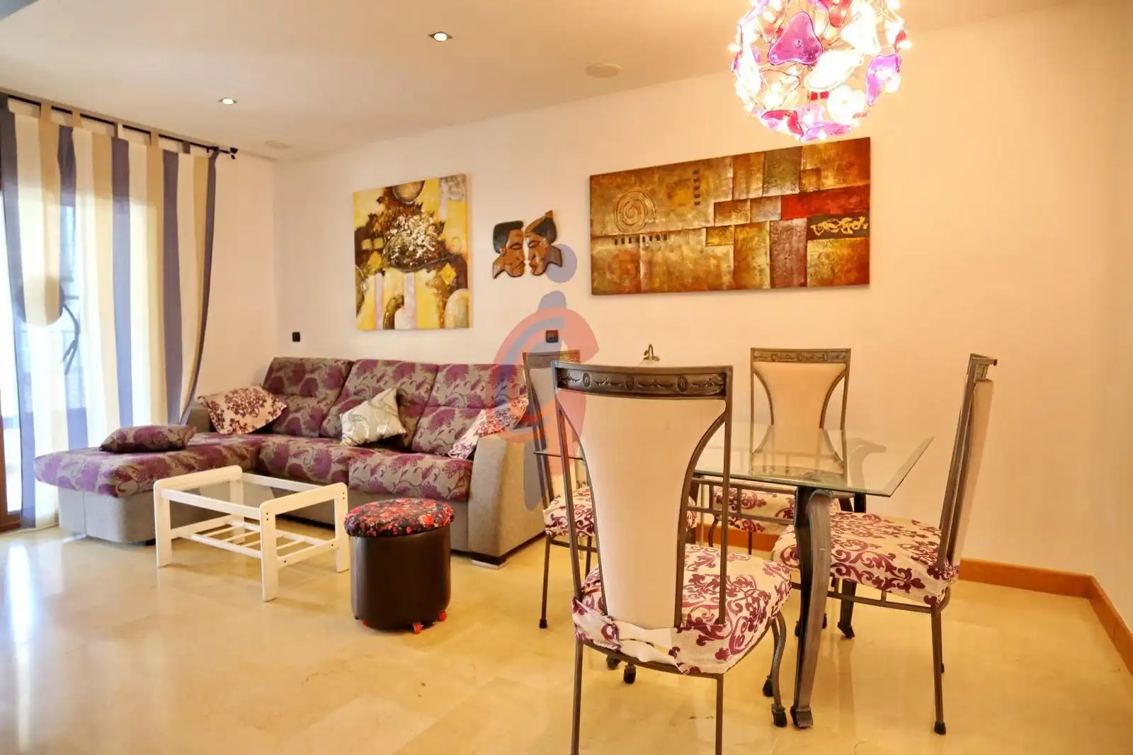Wohnzimmer von Wohnungen zur Miete in Guardamar del Segura mit Terrasse, Möbliert und Gemeinschaftspool