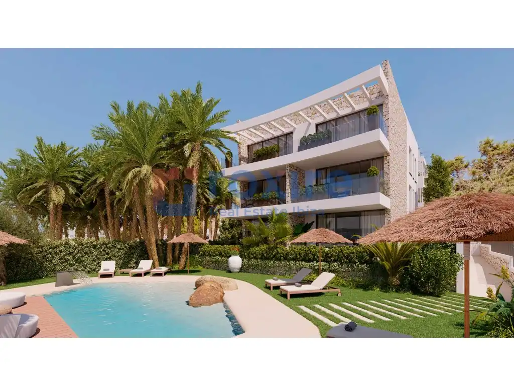 Garten von Erdgeschoss zum Verkauf in Sant Antoni de Portmany mit Klimaanlage, Privatgarten und Terrasse