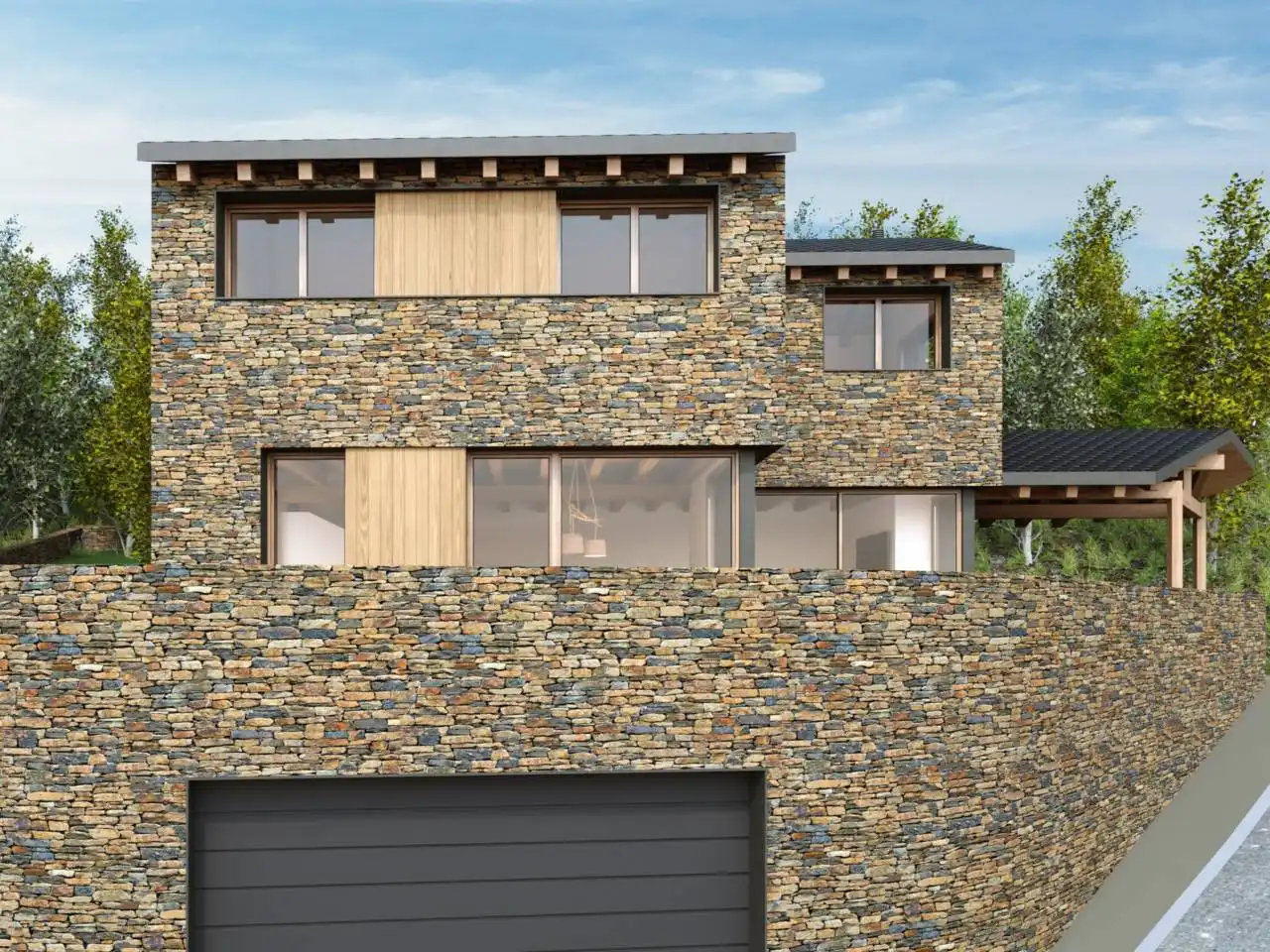 Vista exterior de Casa o xalet en venda en Ger amb Calefacció, Jardí privat i Parquet