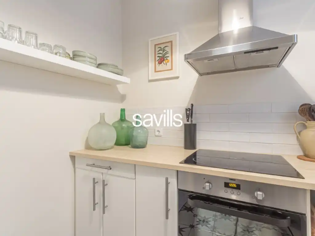 Cocina de Apartamento en venta en Barcelona con Aire acondicionado y Terraza