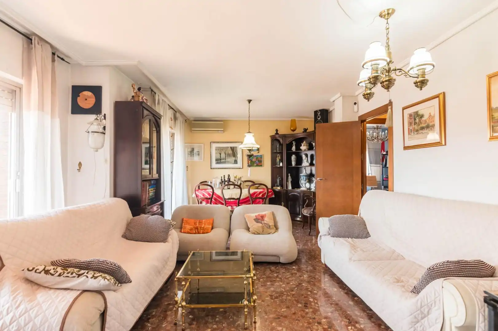 Living room of Flat for sale in Murcia  with Air Conditioner, Terrace and Storage room