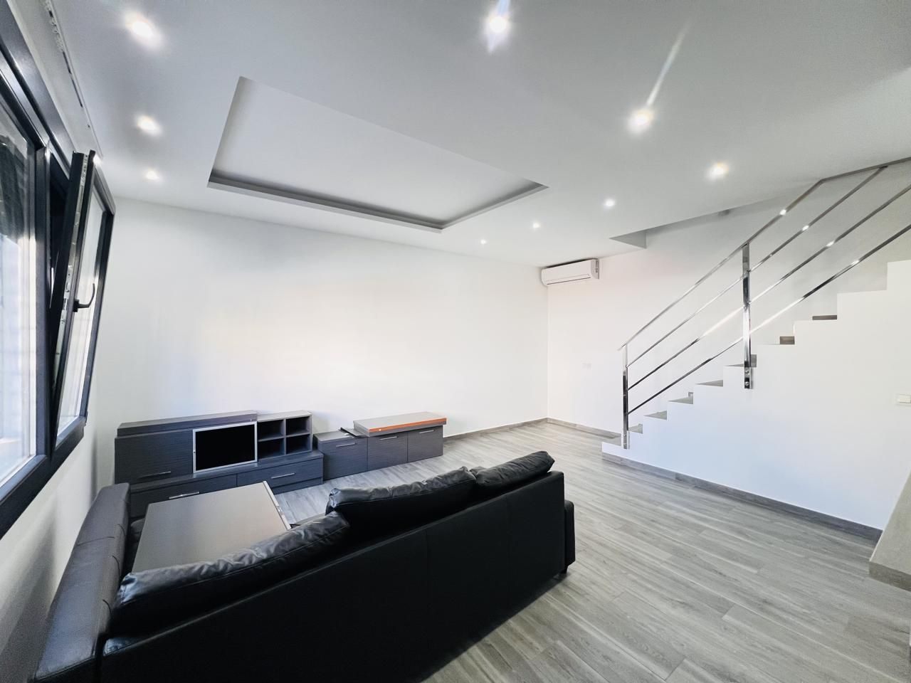 Sala de estar de Casa o chalet de alquiler en Málaga Capital con Aire acondicionado y Terraza