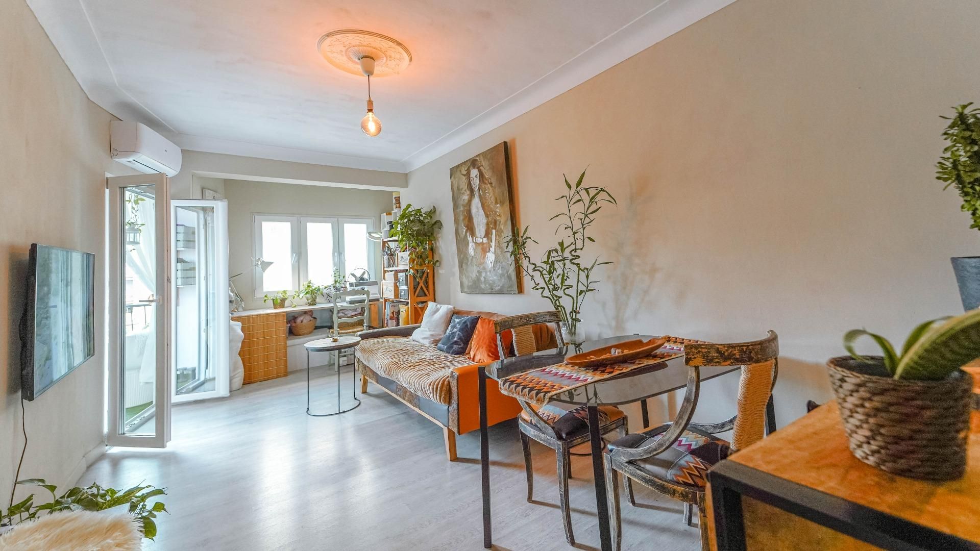 Sala d'estar de Pis en venda en  Palma de Mallorca amb Aire condicionat, Calefacció i Parquet