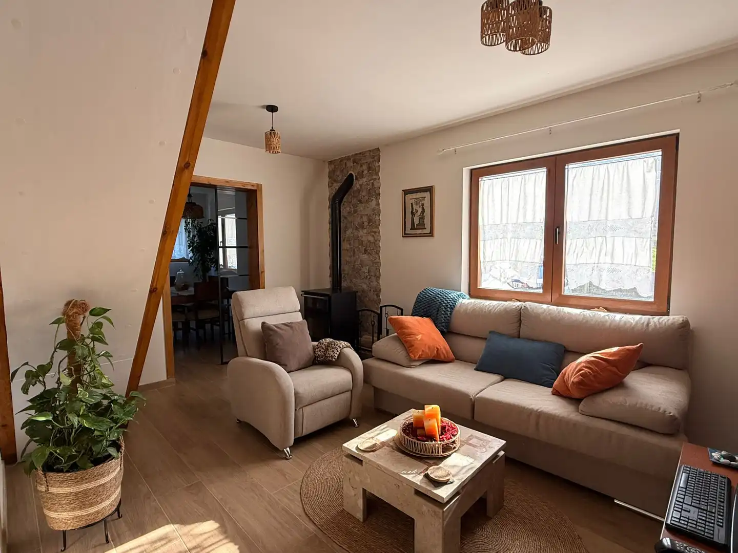 Living room of Houses for rent in Ferrol  with Private garden, Terrace and Furnished