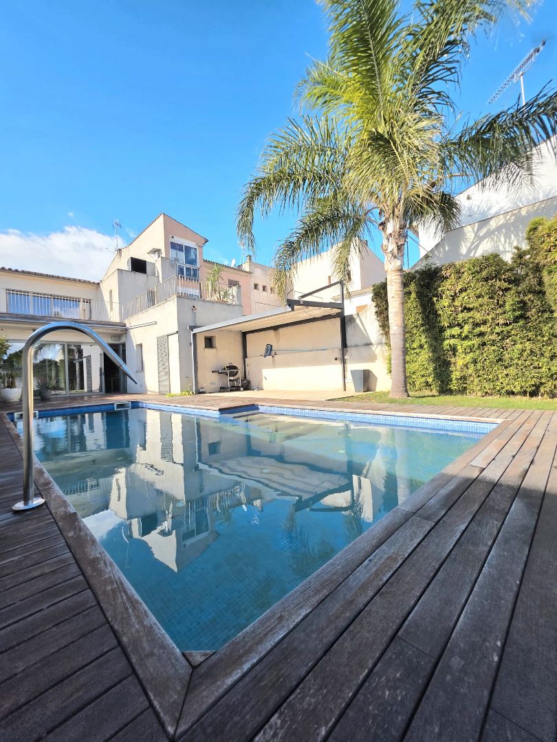 Swimming pool of House or chalet to rent in Alaró  with Air Conditioner, Heating and Private garden