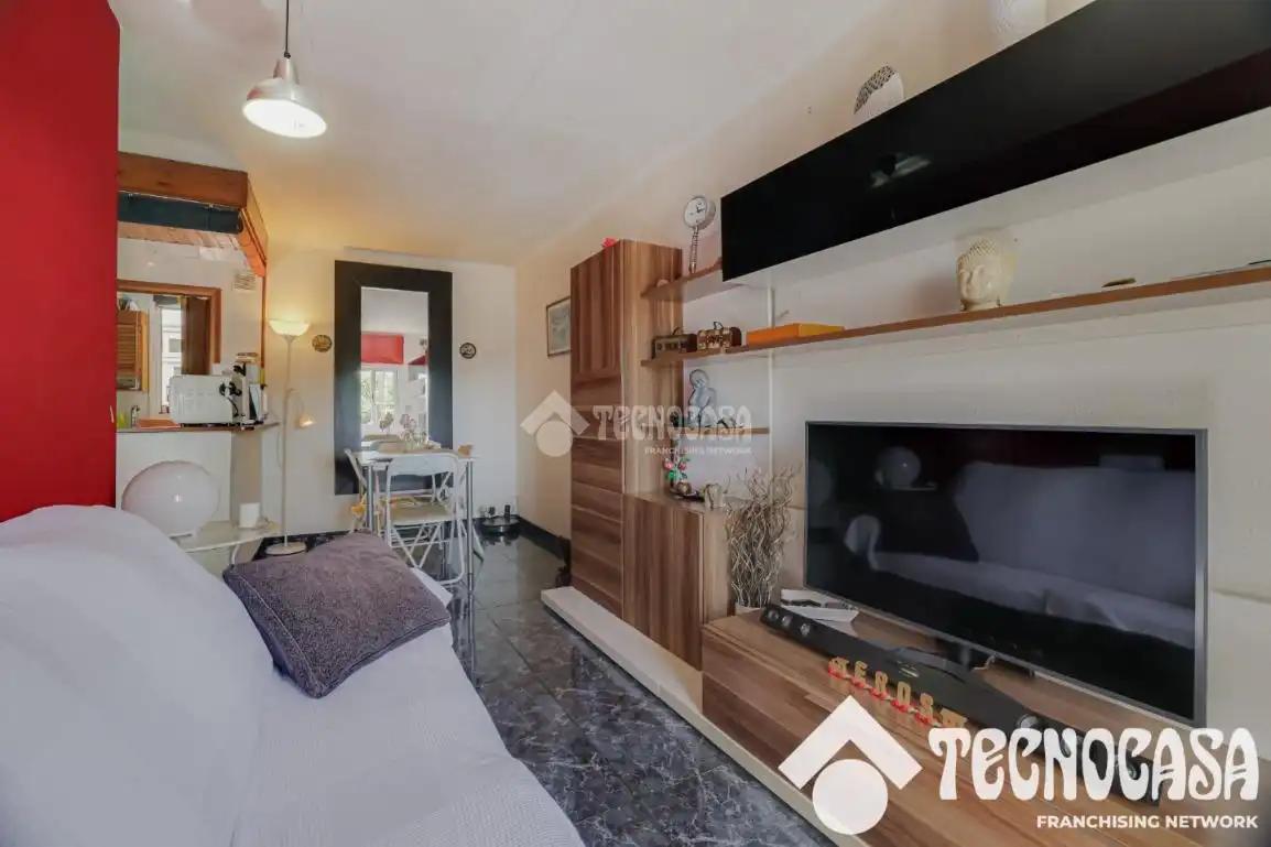 Sala de estar de Piso en venta en Badalona con Parquet