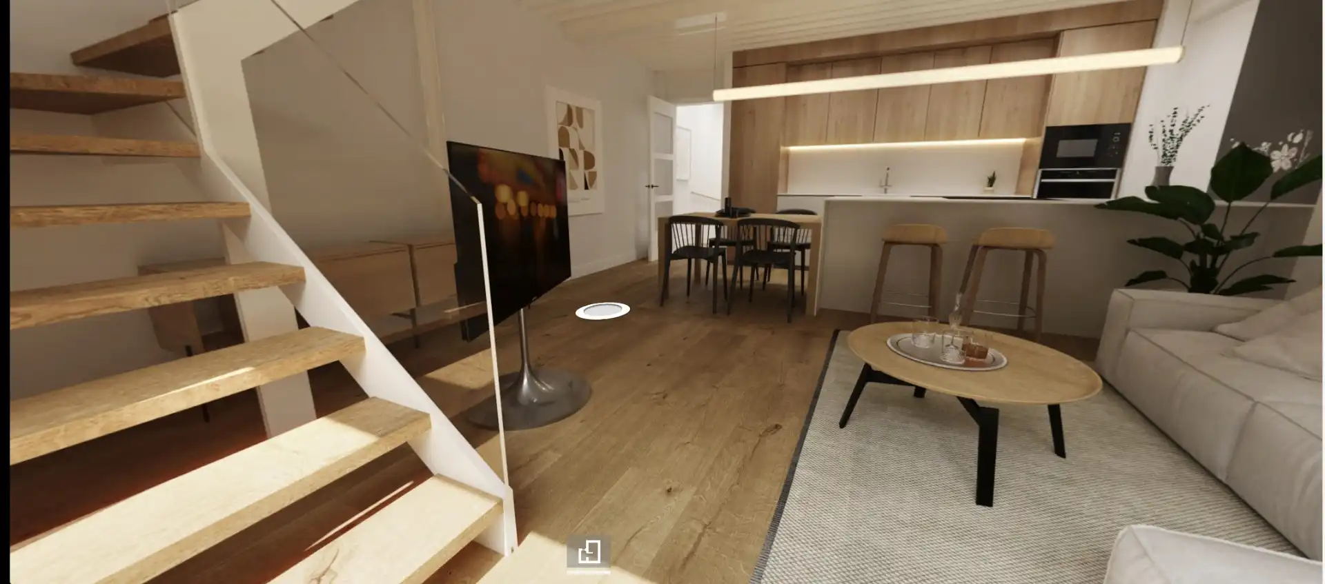 Sala de estar de Casa adosada en venta en Rubí con Aire acondicionado, Calefacción y Terraza