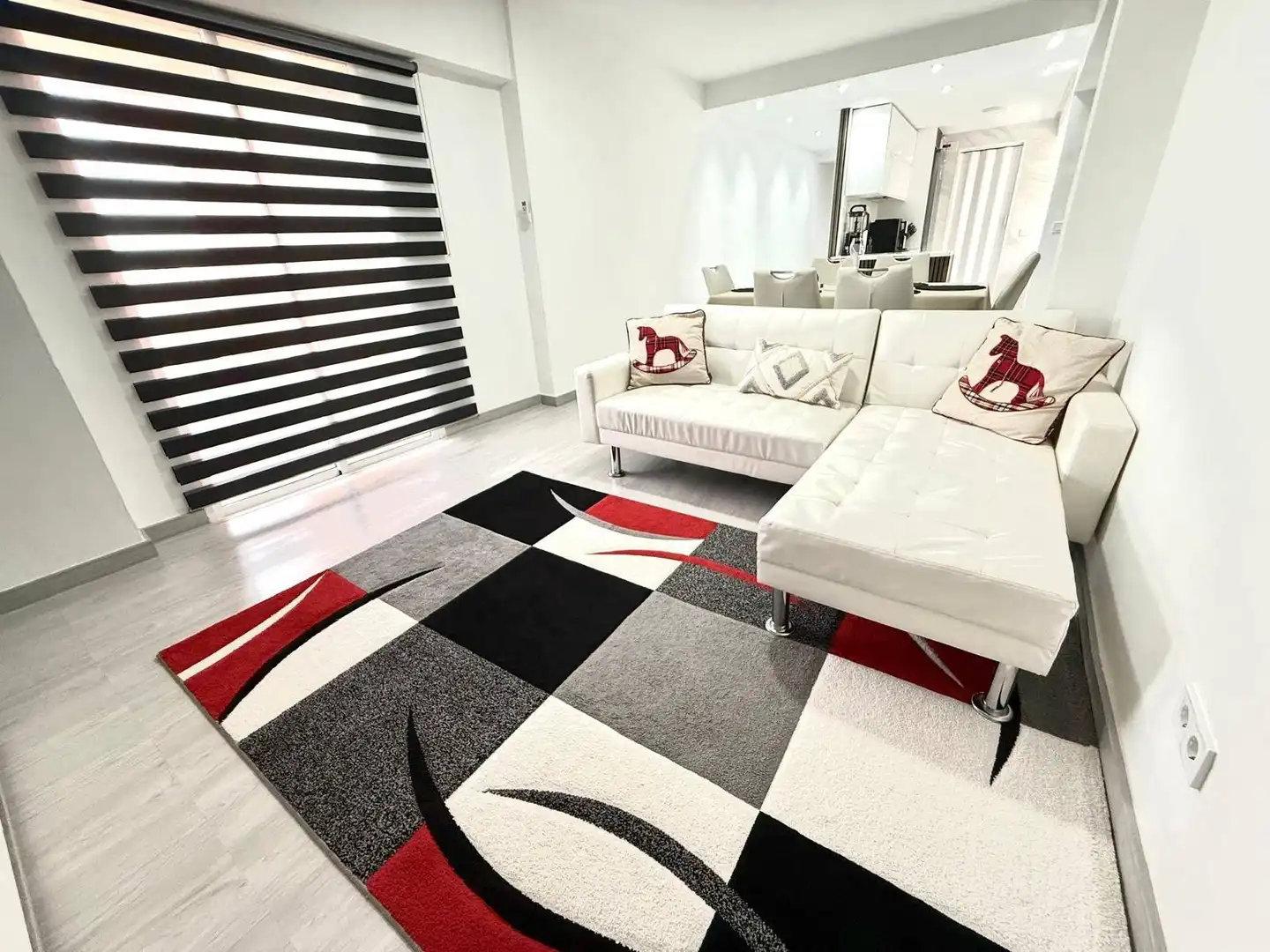 Living room of Flat for sale in  Valencia Capital  with Air Conditioner, Furnished and Balcony