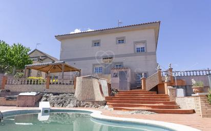 Exterior view of House or chalet for sale in Vallirana  with Terrace, Swimming Pool and Balcony