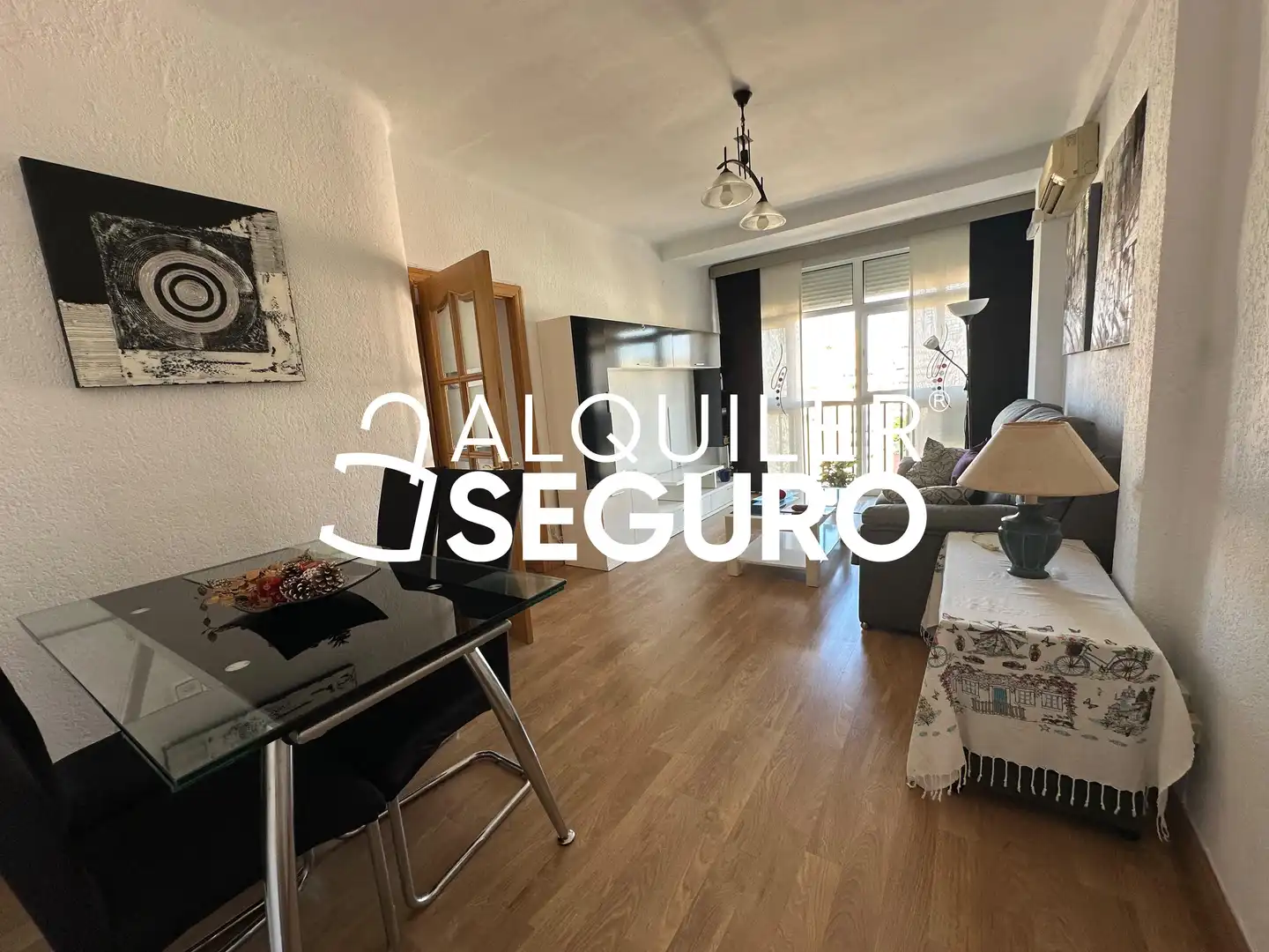 Wohnzimmer von Wohnung zur Miete in Málaga mit Klimaanlage und Möbliert
