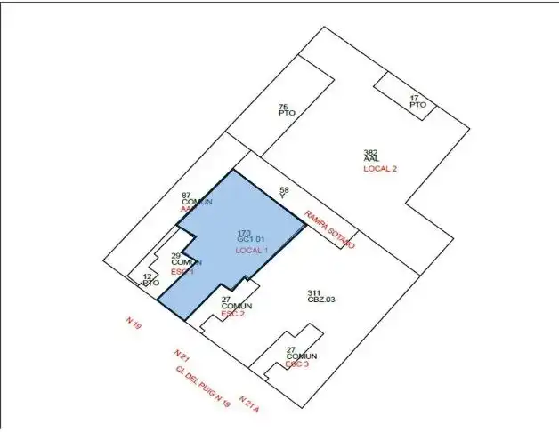 Business premises for sale in Carrer del Puig 19