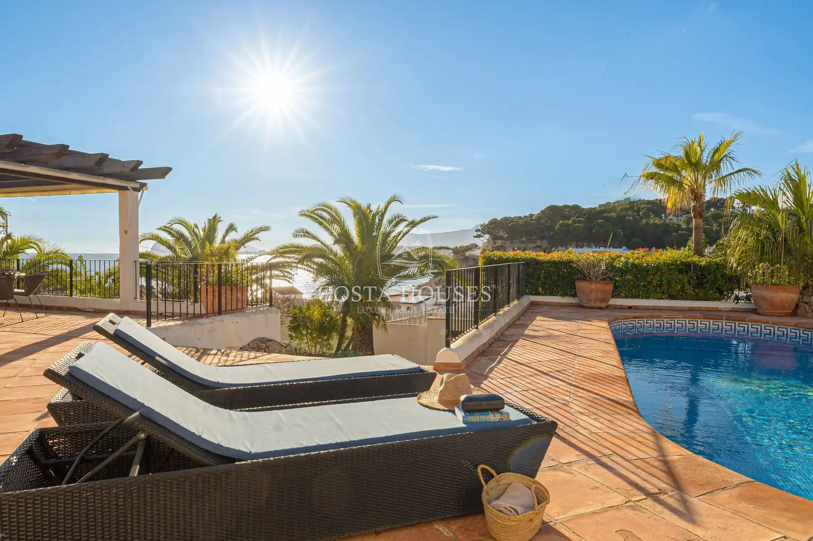Terrassa de Casa o xalet en venda en Moraira amb Aire condicionat, Calefacció i Jardí privat