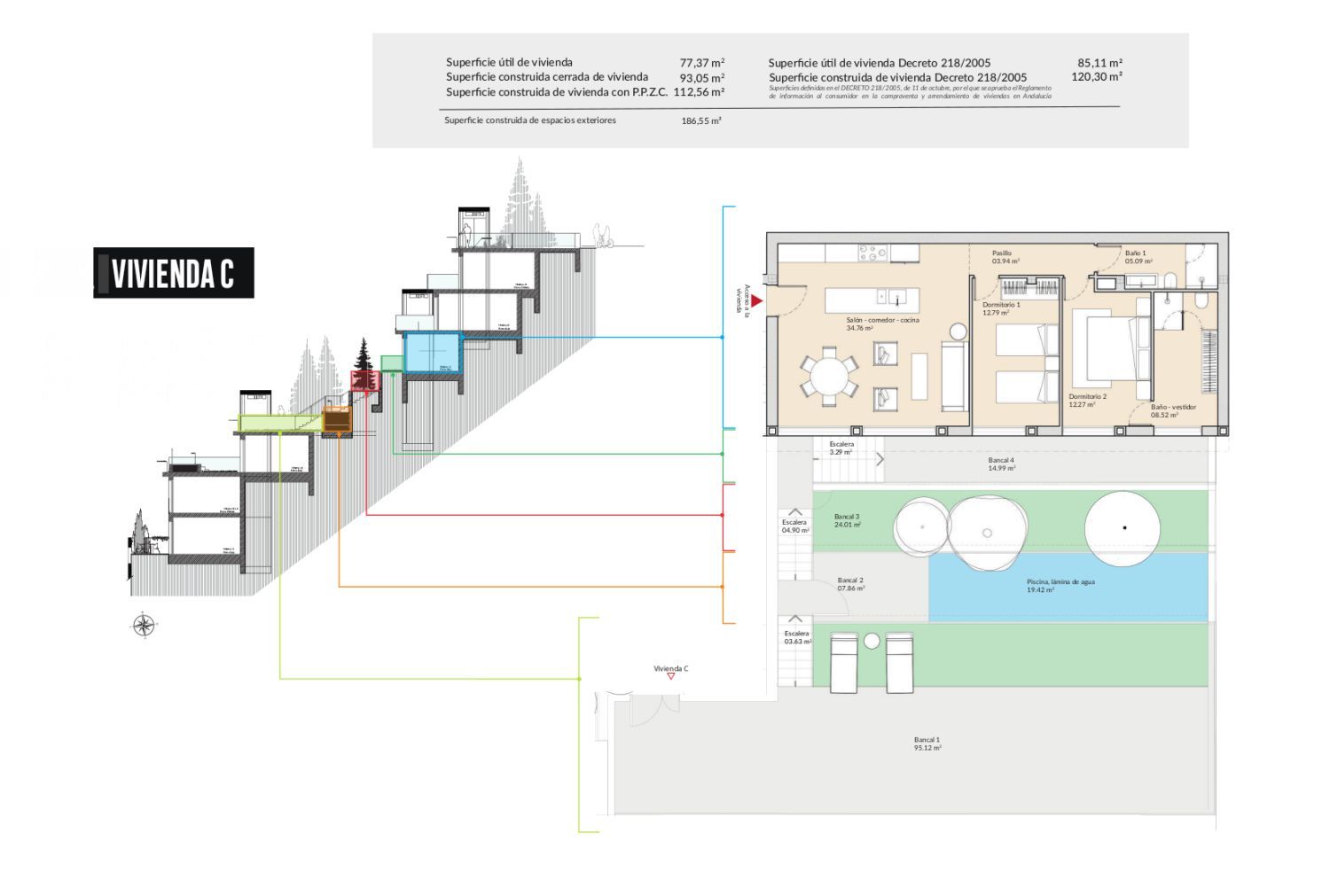 Piso en venta en Málaga Capital con Terraza