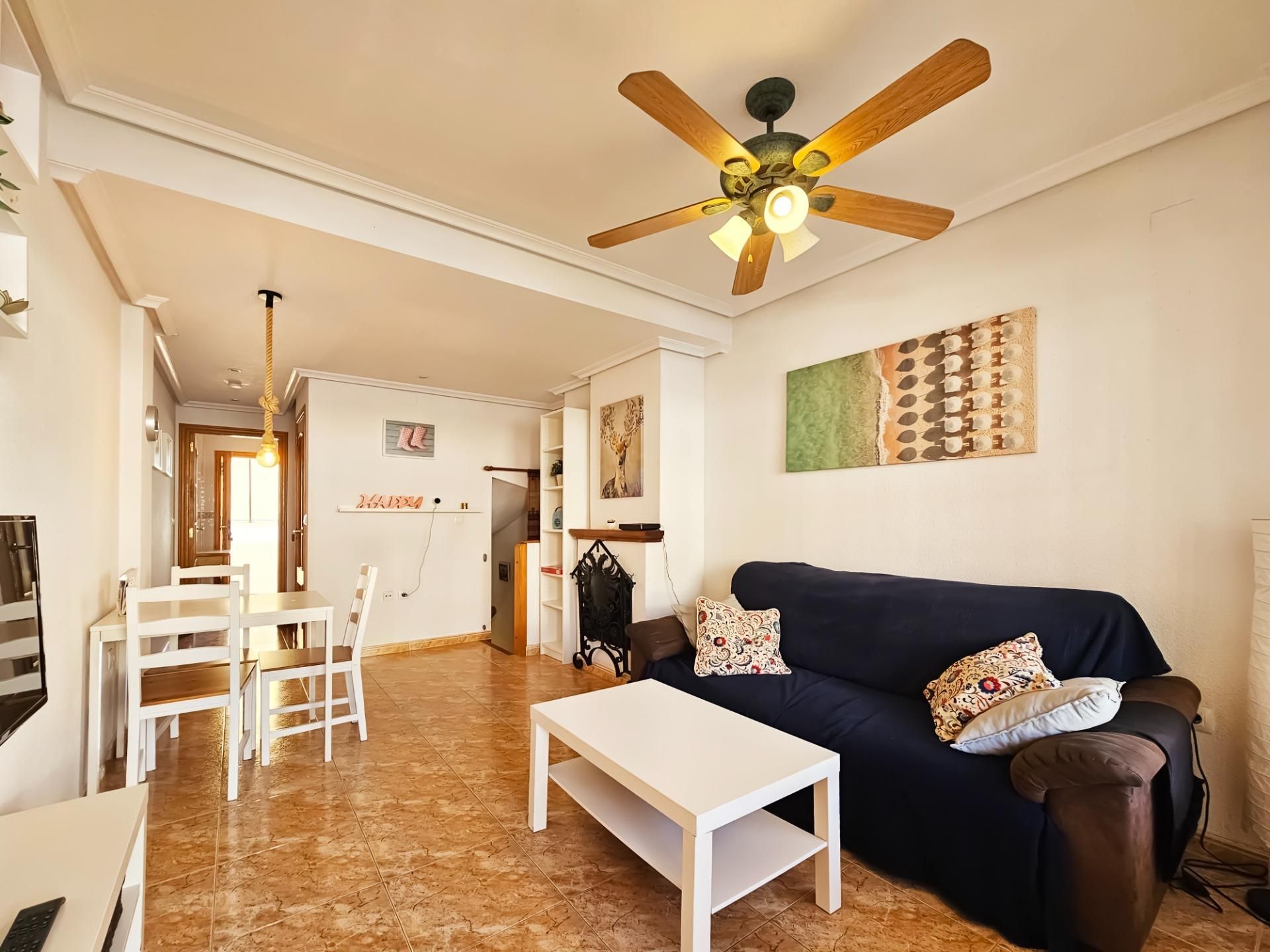 Sala d'estar de Casa o xalet en venda en Santa Pola amb Jardí privat, Terrassa i Balcó