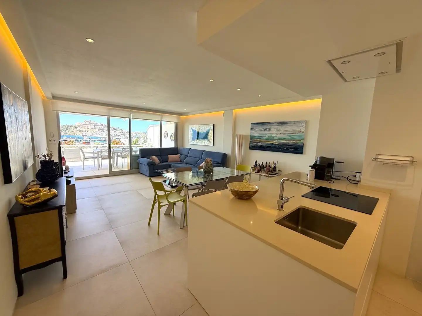 Living room of Apartments for sale in Eivissa  with Air Conditioner, Heating and Private garden