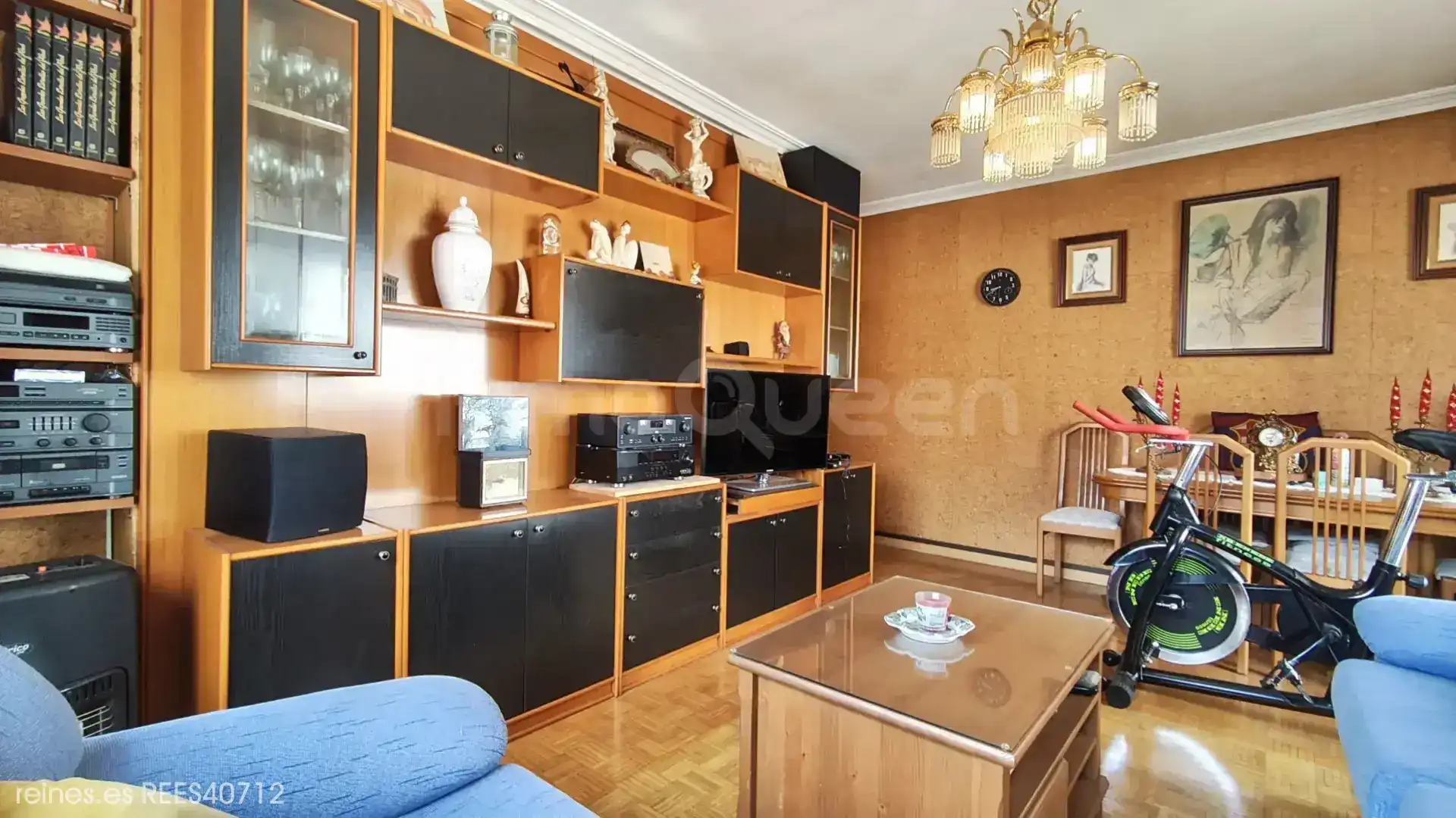 Sala de estar de Piso en venta en Mieres (Asturias) con Calefacción, Terraza y Amueblado