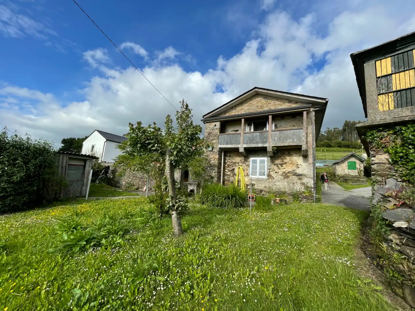 Exterior view of Houses for sale in As Somozas   with Private garden, Furnished and Oven