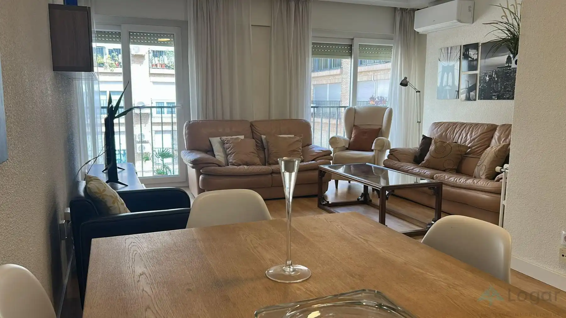 Dining room of Flat for rent in Murcia  with Air Conditioner, Heating and Parquet flooring