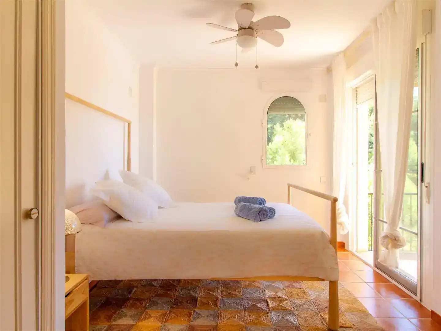 Schlafzimmer von Wohnung zur Miete in Altea mit Klimaanlage, Schwimmbad und Balkon
