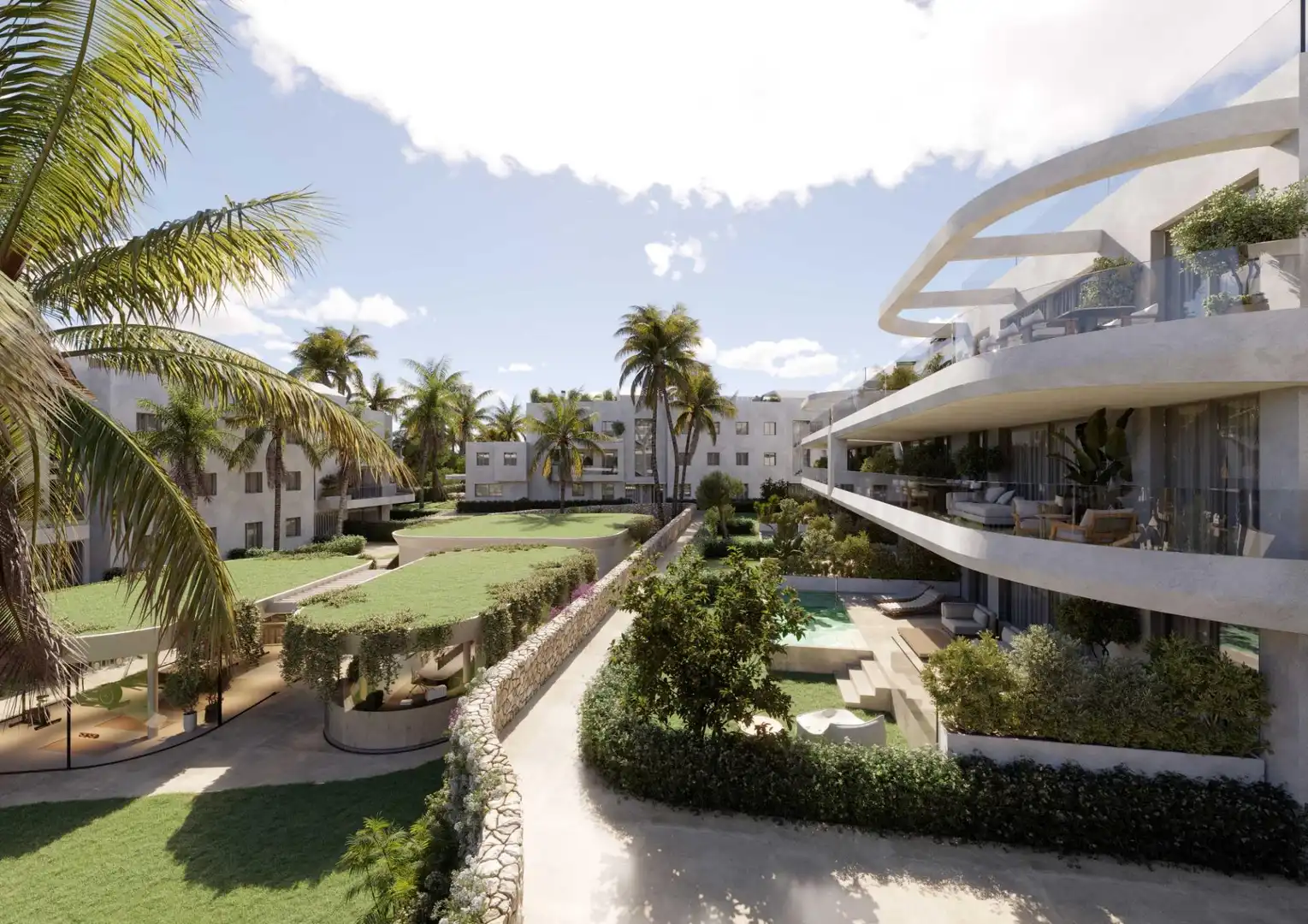 Vista exterior de Planta baja en venta en Estepona con Aire acondicionado, Jardín privado y Terraza