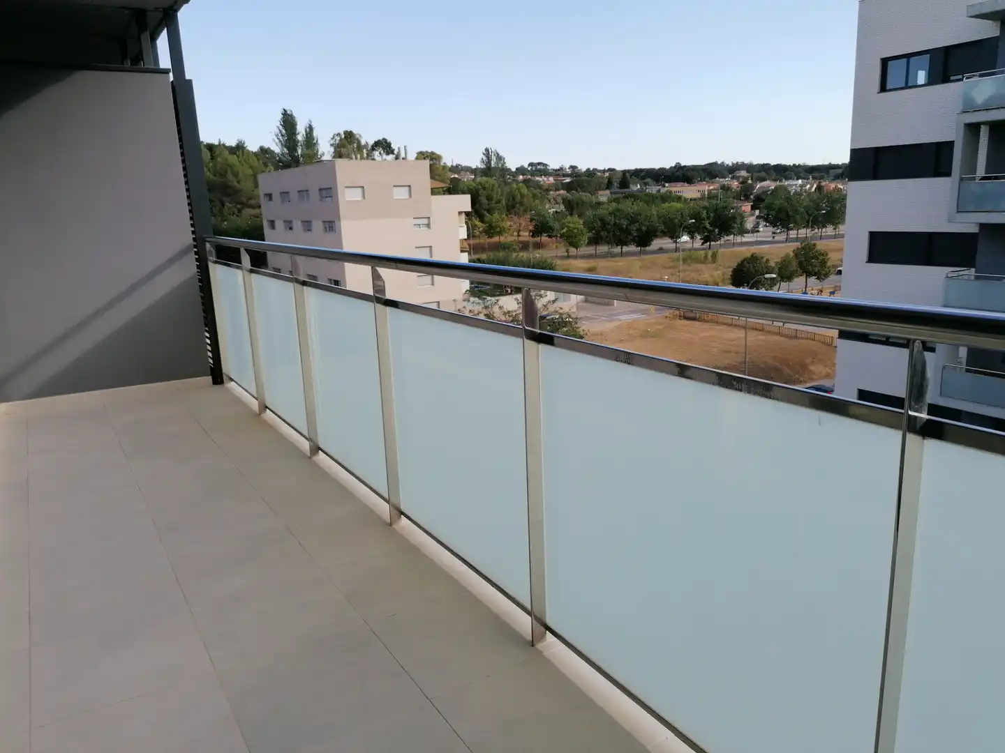 Terrace of Flat for rent in Girona  with Air Conditioner, Heating and Parquet flooring