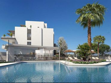 Apartamento con piscina en venta en El Faro de Calaburra - Chaparral