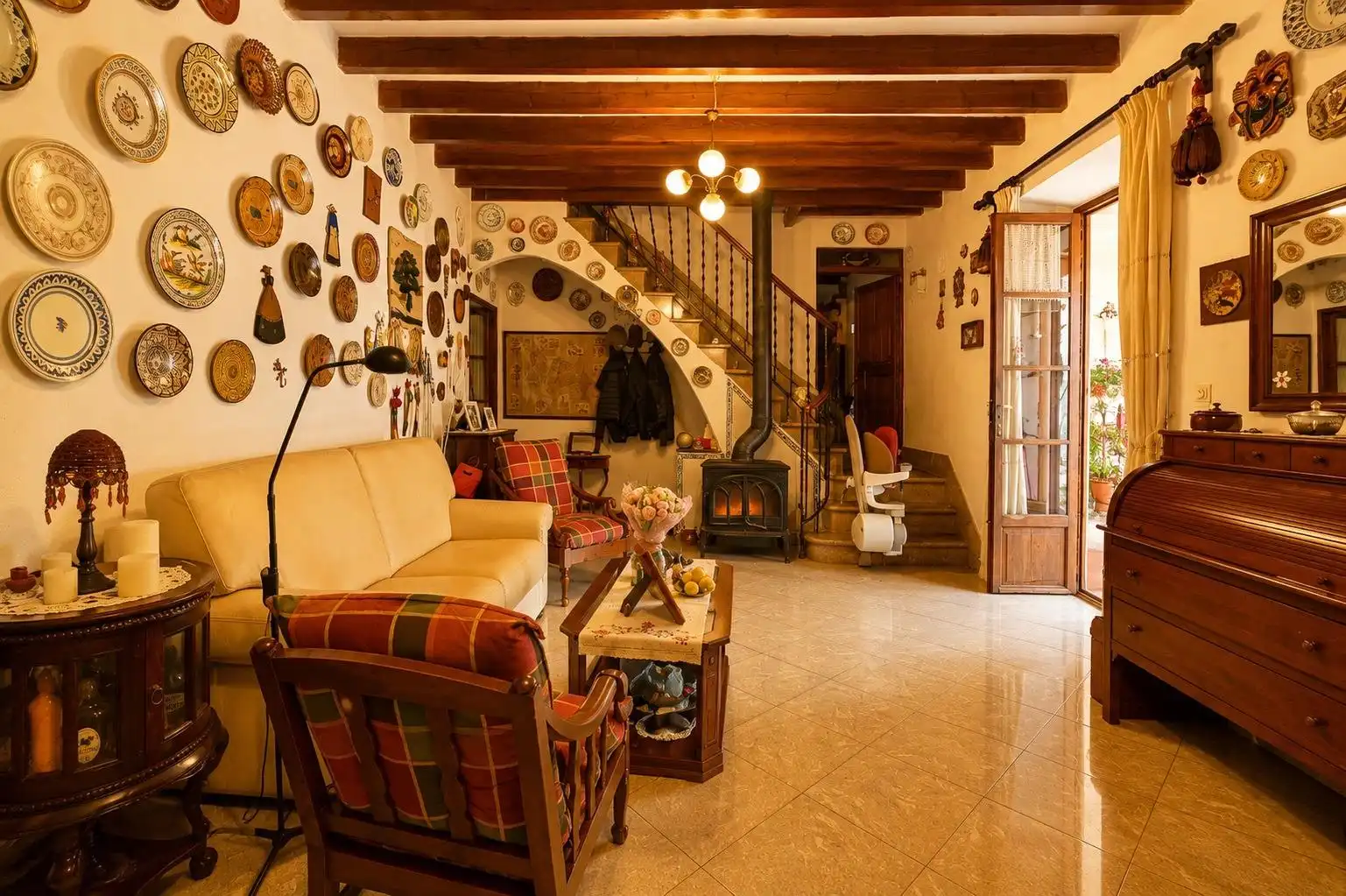 Sala de estar de Casa o chalet en venta en  Palma de Mallorca con Jardín privado, Terraza y Balcón
