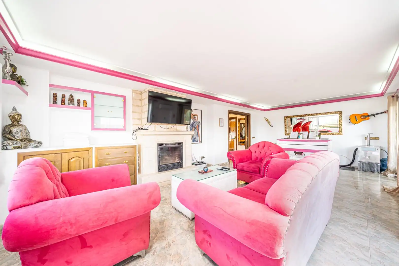 Sala de estar de Casa o chalet en venta en  Palma de Mallorca con Aire acondicionado, Calefacción y Jardín privado