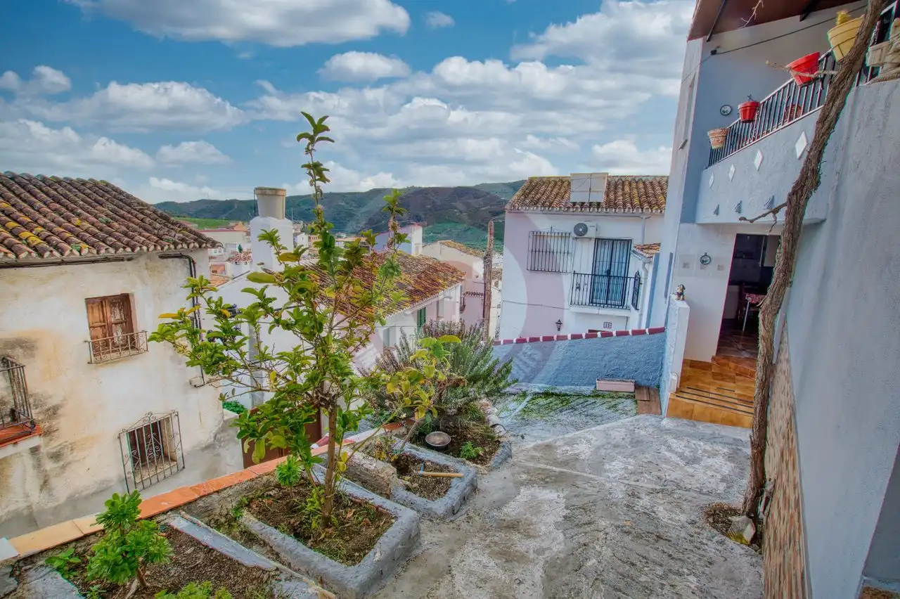 Vista exterior de Casa adosada en venda en Benamargosa amb Terrassa i Moblat