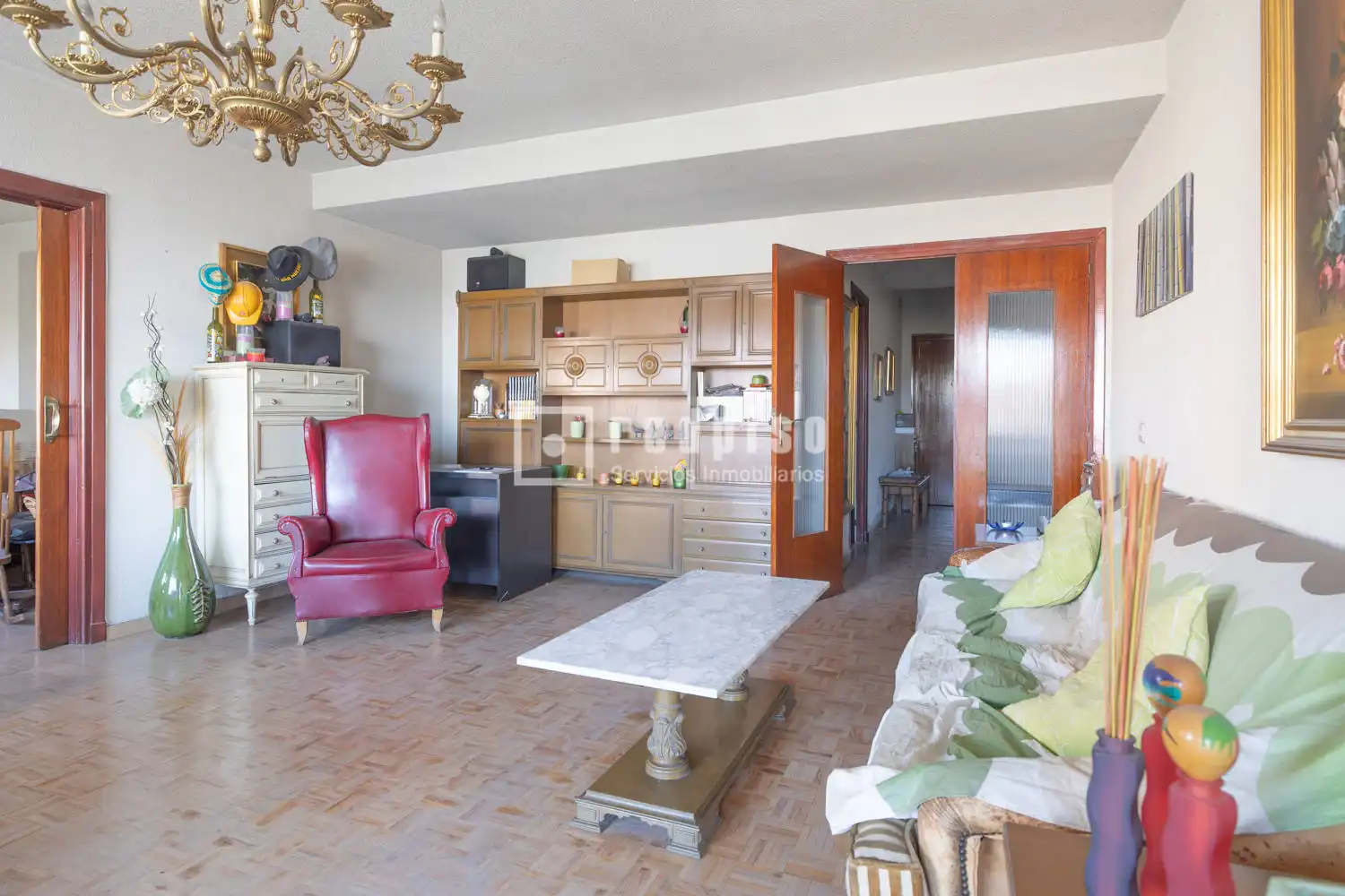 Wohnzimmer von Wohnung zum Verkauf in Madrid mit Heizung, Terrasse und Abstellraum