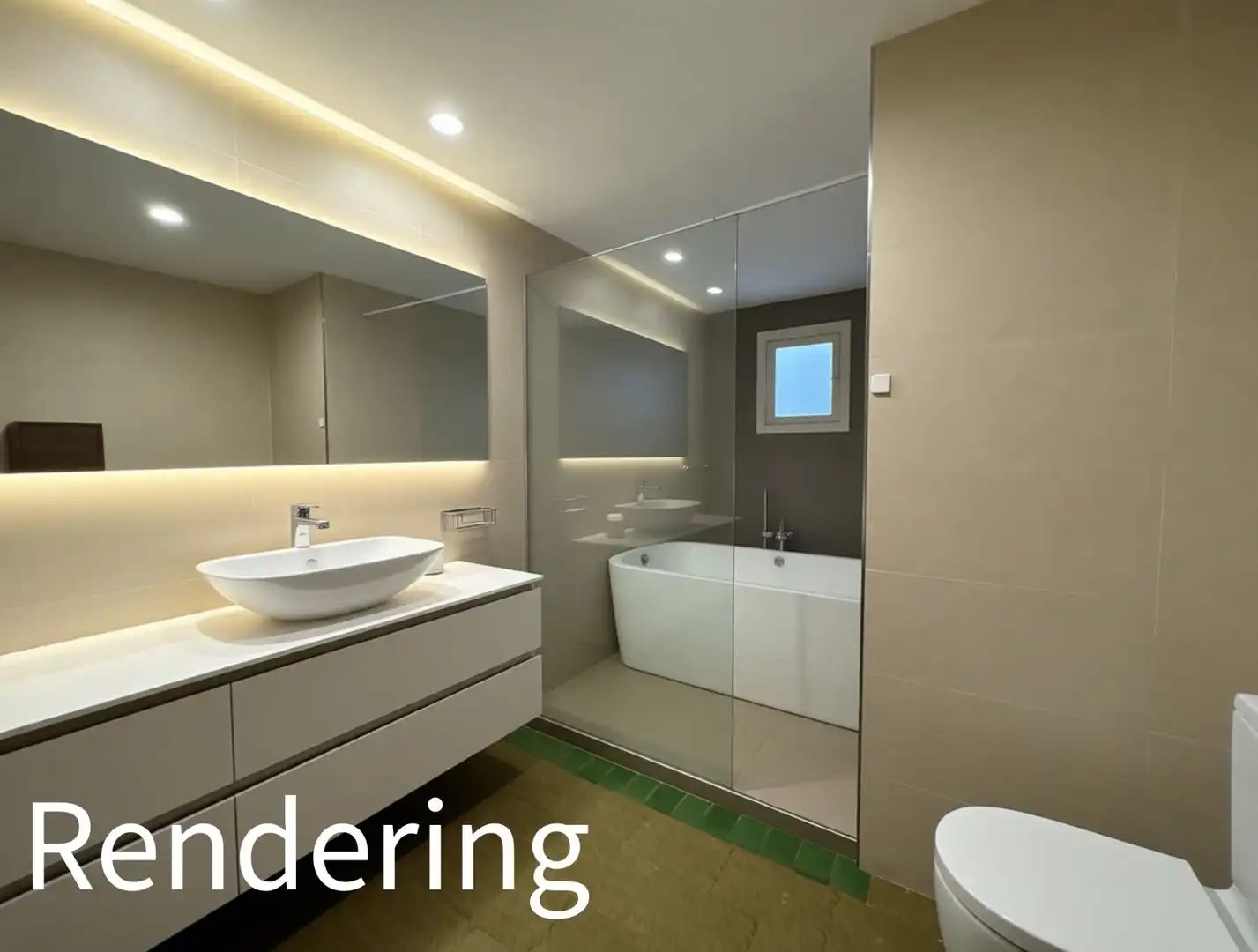 Badezimmer von Wohnungen zum Verkauf in  Palma de Mallorca mit Klimaanlage, Heizung und Terrasse