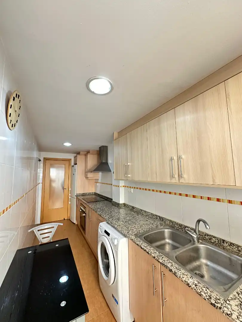 Kitchen of Flat for rent in Vila-real  with Air Conditioner, Heating and Furnished
