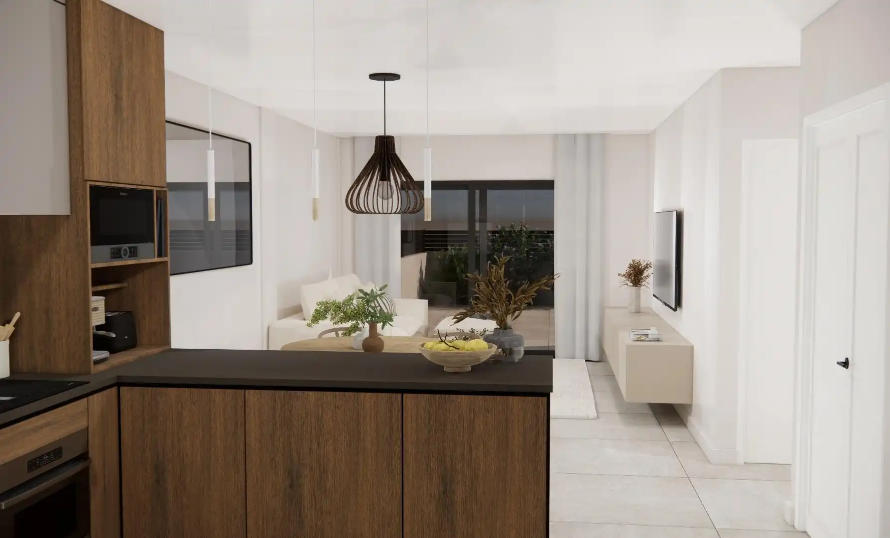 Sala d'estar de Apartament en venda en Rojales amb Aire condicionat, Calefacció i Jardí privat