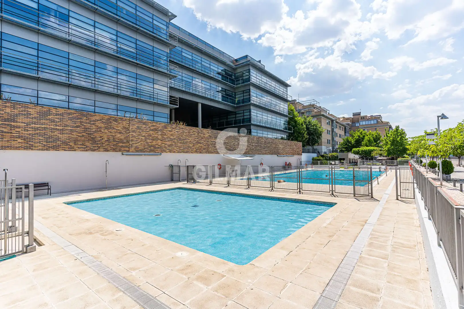 Swimming pool of Flat for sale in Madrid  with Heating, Private garden and Storage room