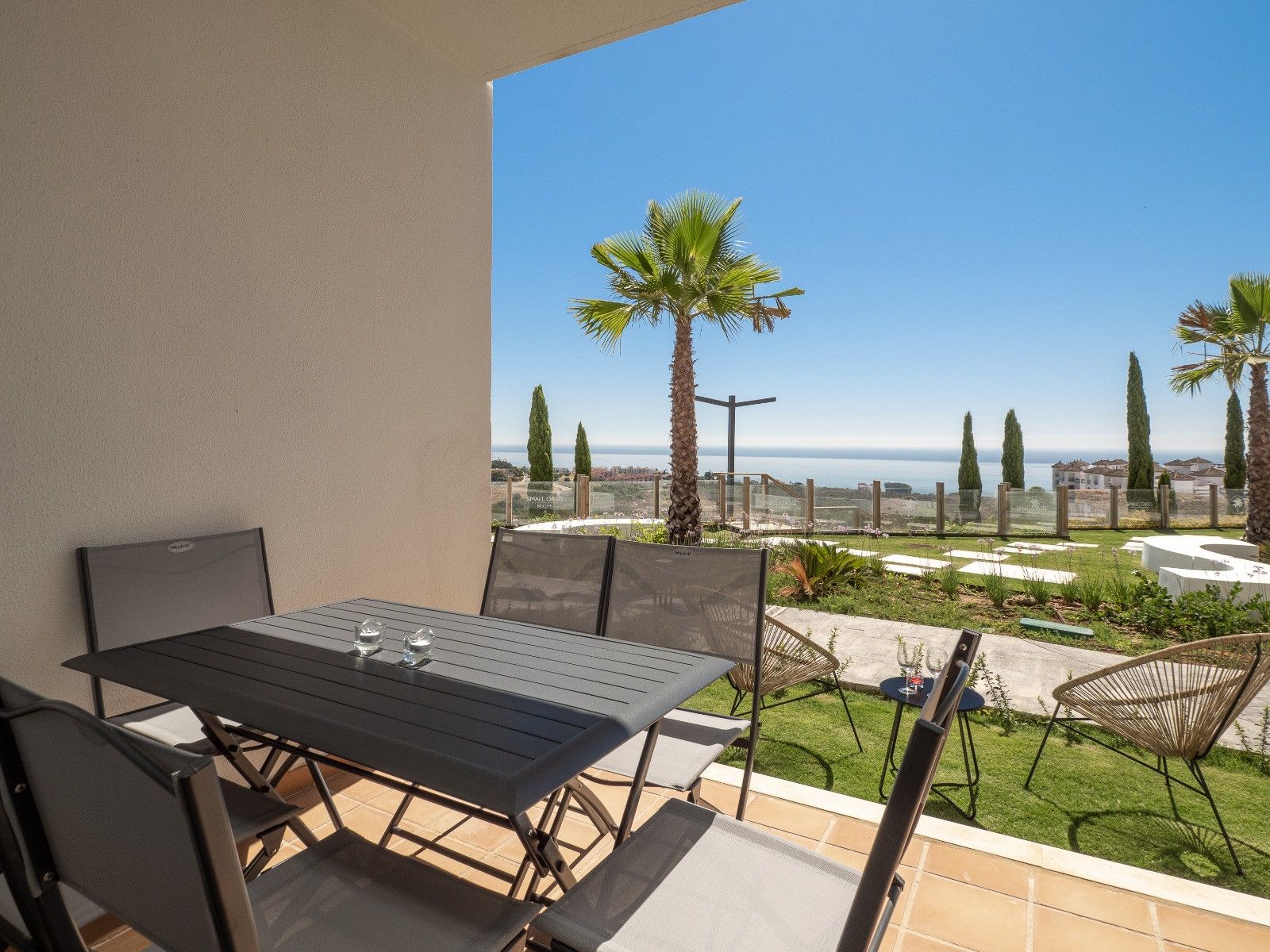 Terrassa de Planta baixa en venda en Manilva amb Aire condicionat, Terrassa i Piscina