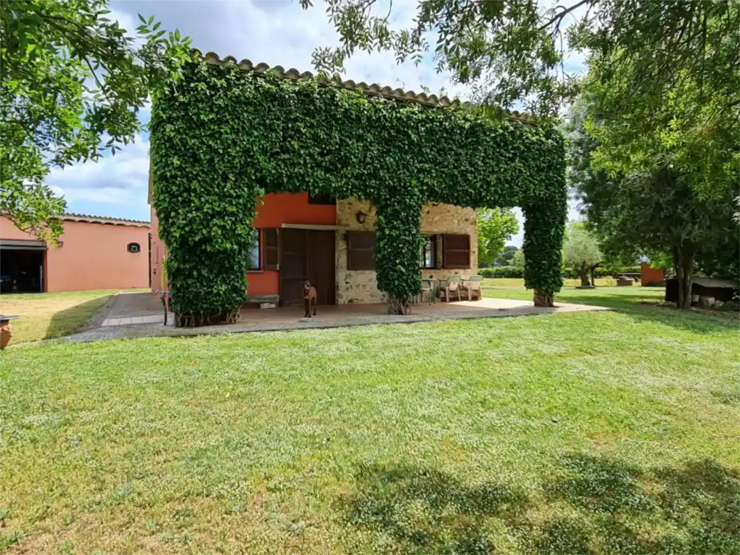 Jardí de Finca rústica en venda en Cassà de la Selva amb Balcó