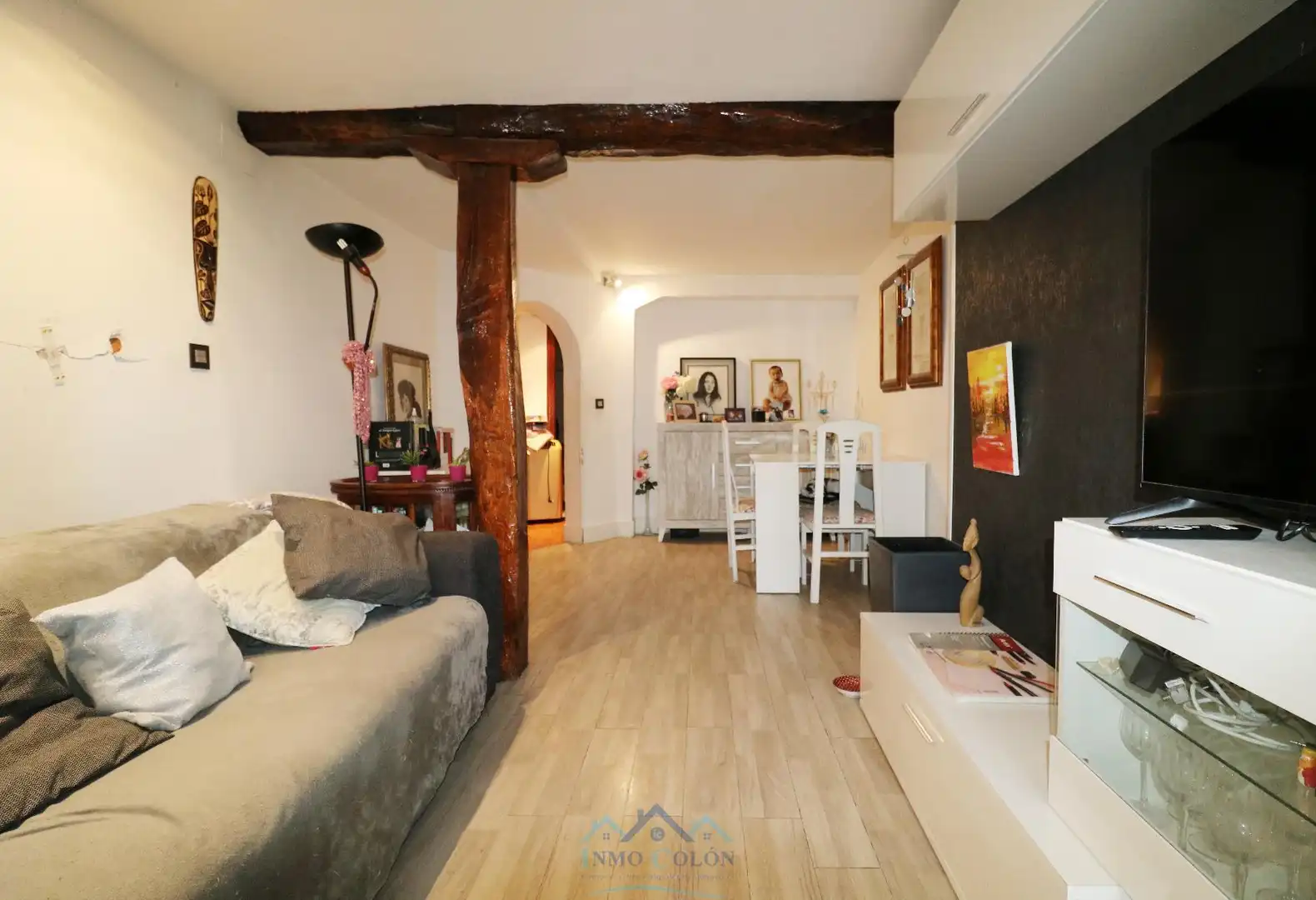 Living room of Flat for sale in Irun   with Heating, Parquet flooring and Balcony