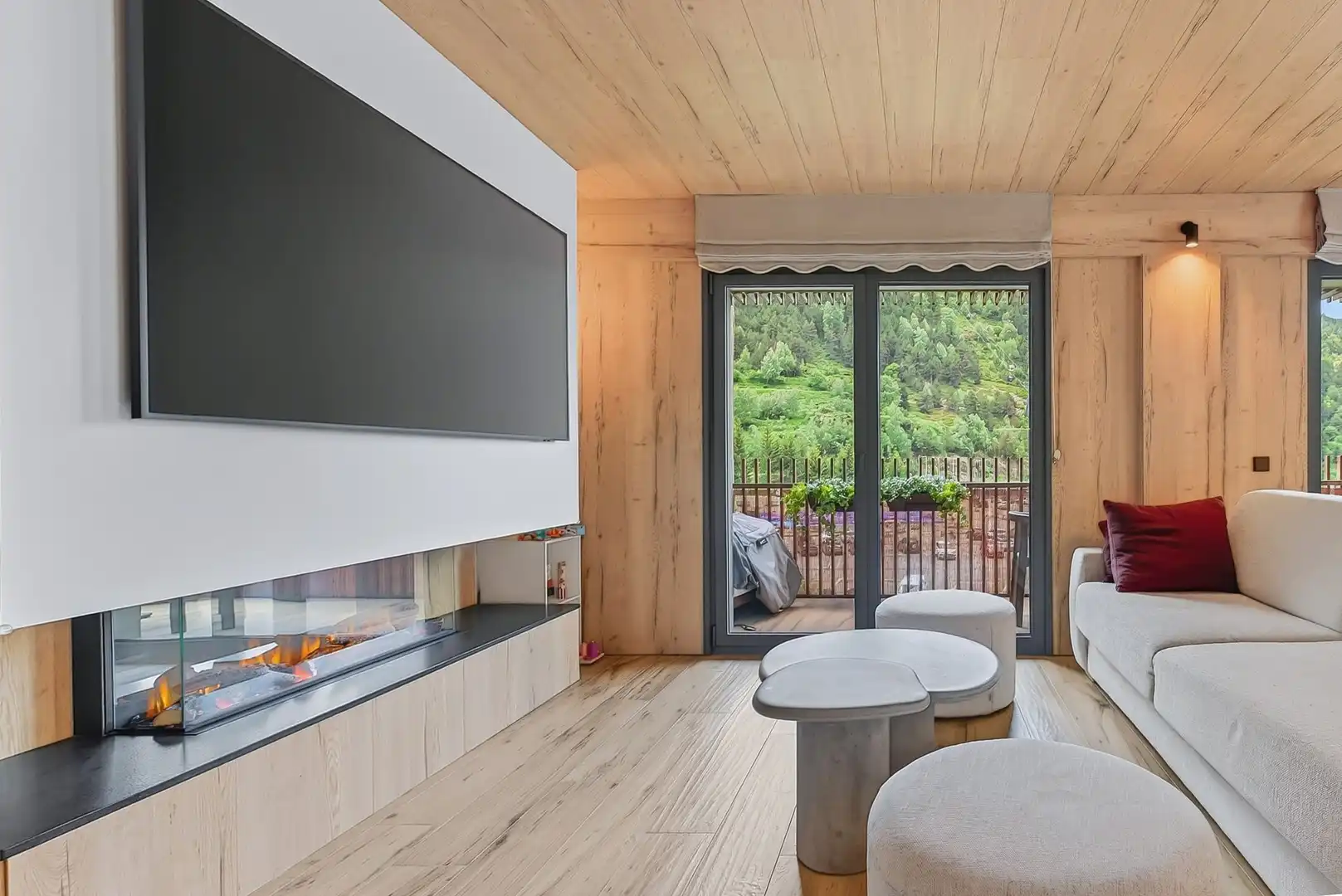 Wohnzimmer von Wohnung zur Miete in Canillo mit Heizung, Terrasse und Abstellraum