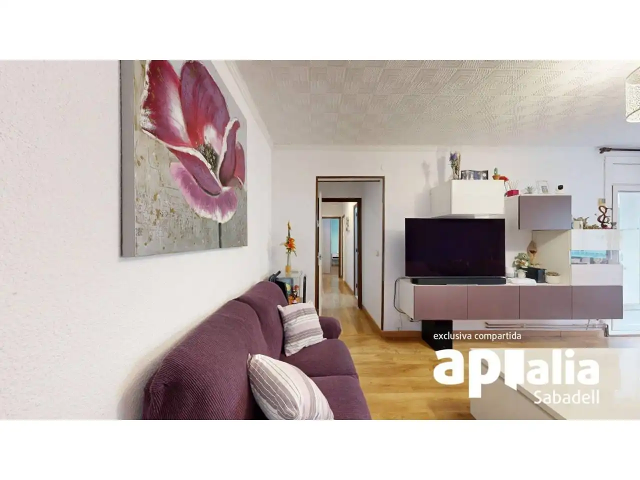 Sala de estar de Piso en venta en Cerdanyola del Vallès con Aire acondicionado, Calefacción y Parquet