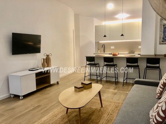 Living room of Flat to rent in  Valencia Capital  with Air Conditioner, Heating and Furnished