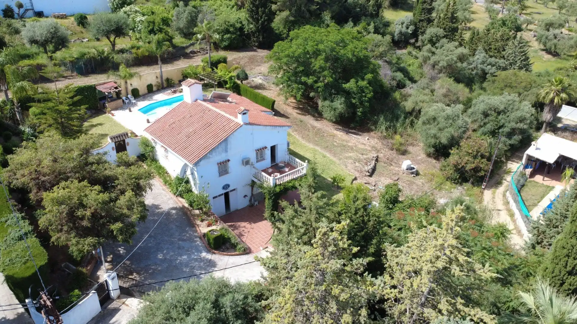 Exterior view of Country homes for sale in Alhaurín El Grande  with Air Conditioner, Storage room and Swimming Pool