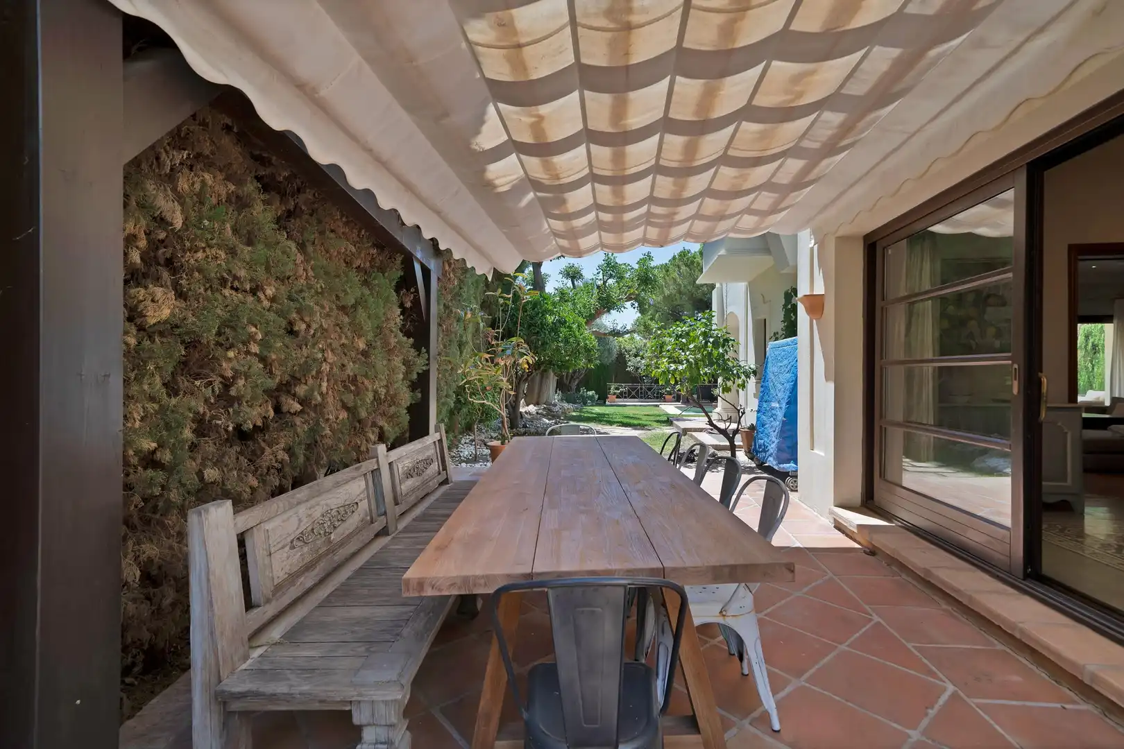 Terraza de Casa o chalet en venta en Marbella con Calefacción, Jardín privado y Terraza