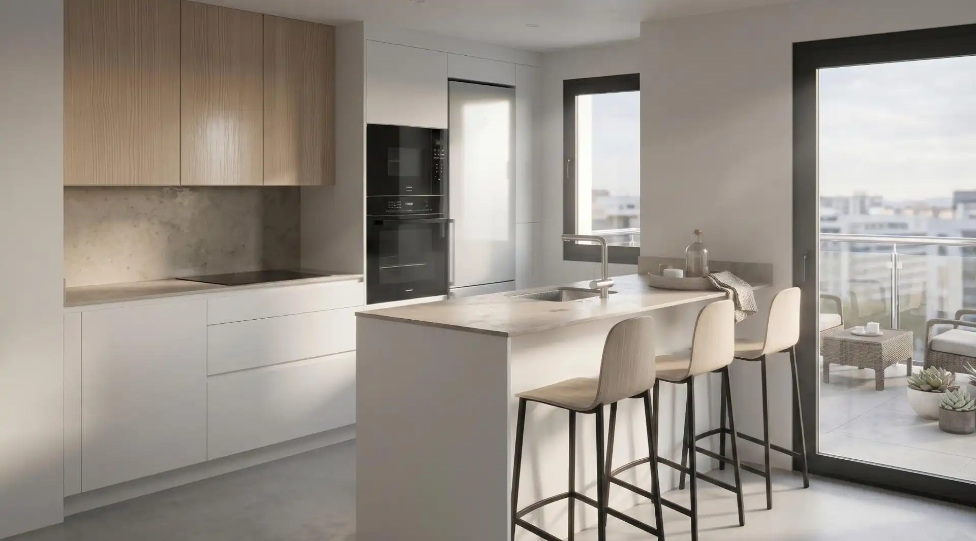 Cocina de Piso en venta en Igualada con Calefacción, Terraza y Balcón