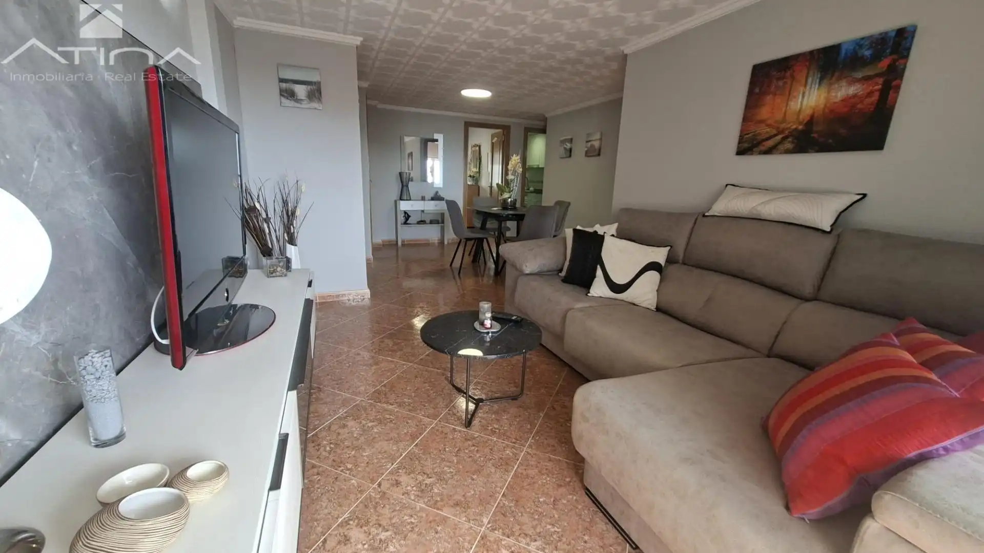 Sala d'estar de Apartament en venda en Miramar amb Aire condicionat, Calefacció i Terrassa