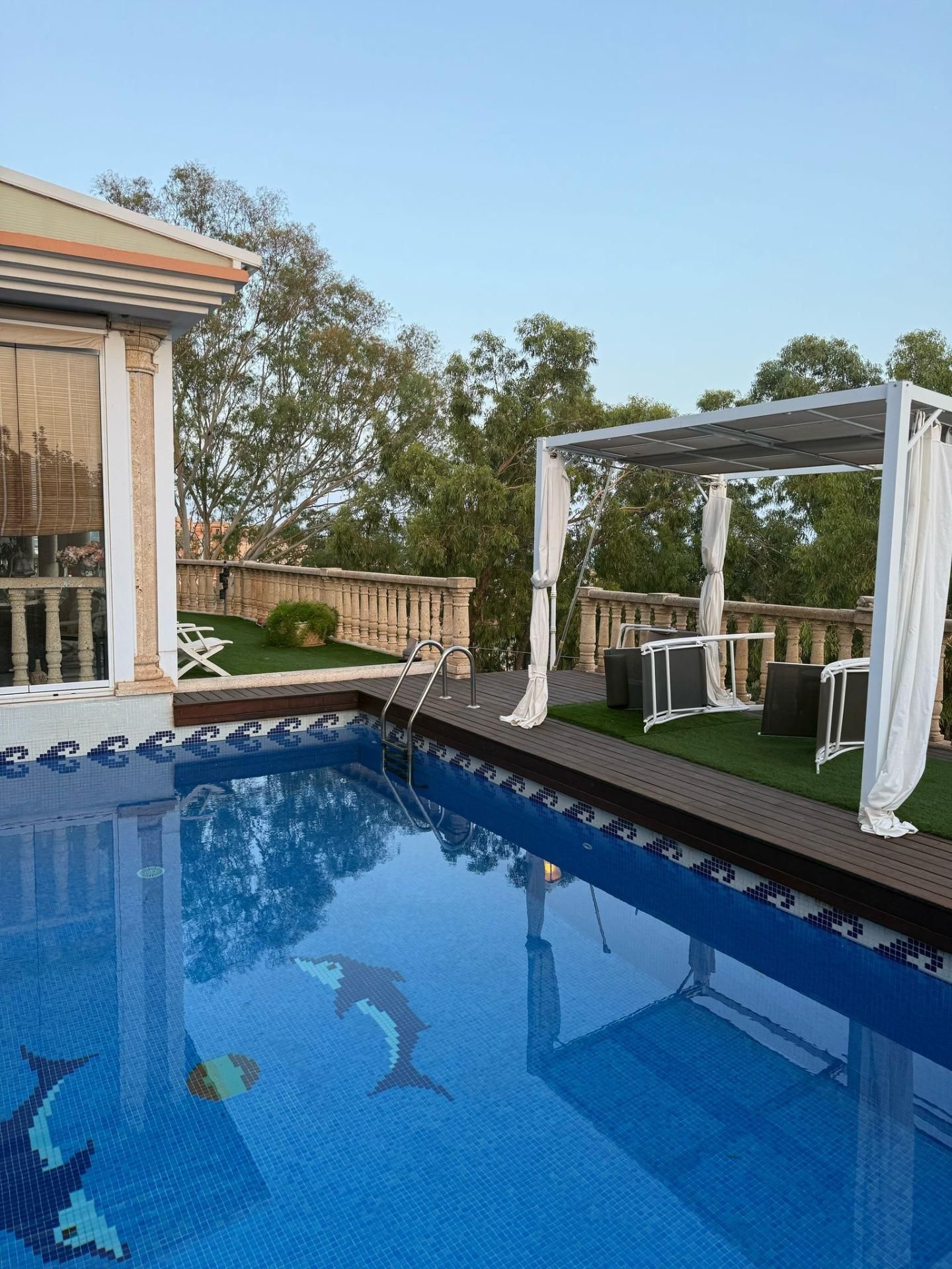 Piscina de Casa o xalet en venda en Málaga Capital amb Aire condicionat, Jardí privat i Terrassa