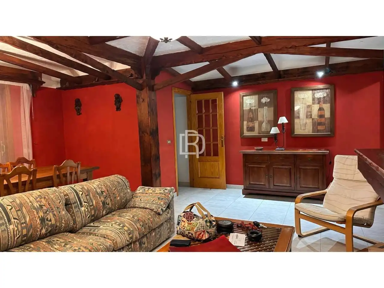 Sala d'estar de Casa adosada de lloguer en La Orotava amb Terrassa i Moblat